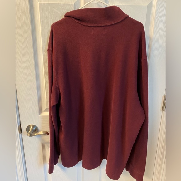 Polo by Ralph Lauren red 1/4 zip sweatshirt. - Picture 3 of 3